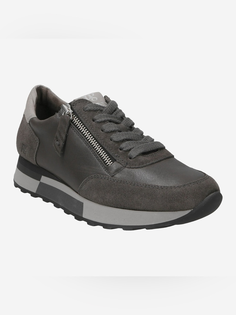 Paul Green 5069-029 Sneakers in dark gray suede lace up shoes size UK 5.5 Us 8